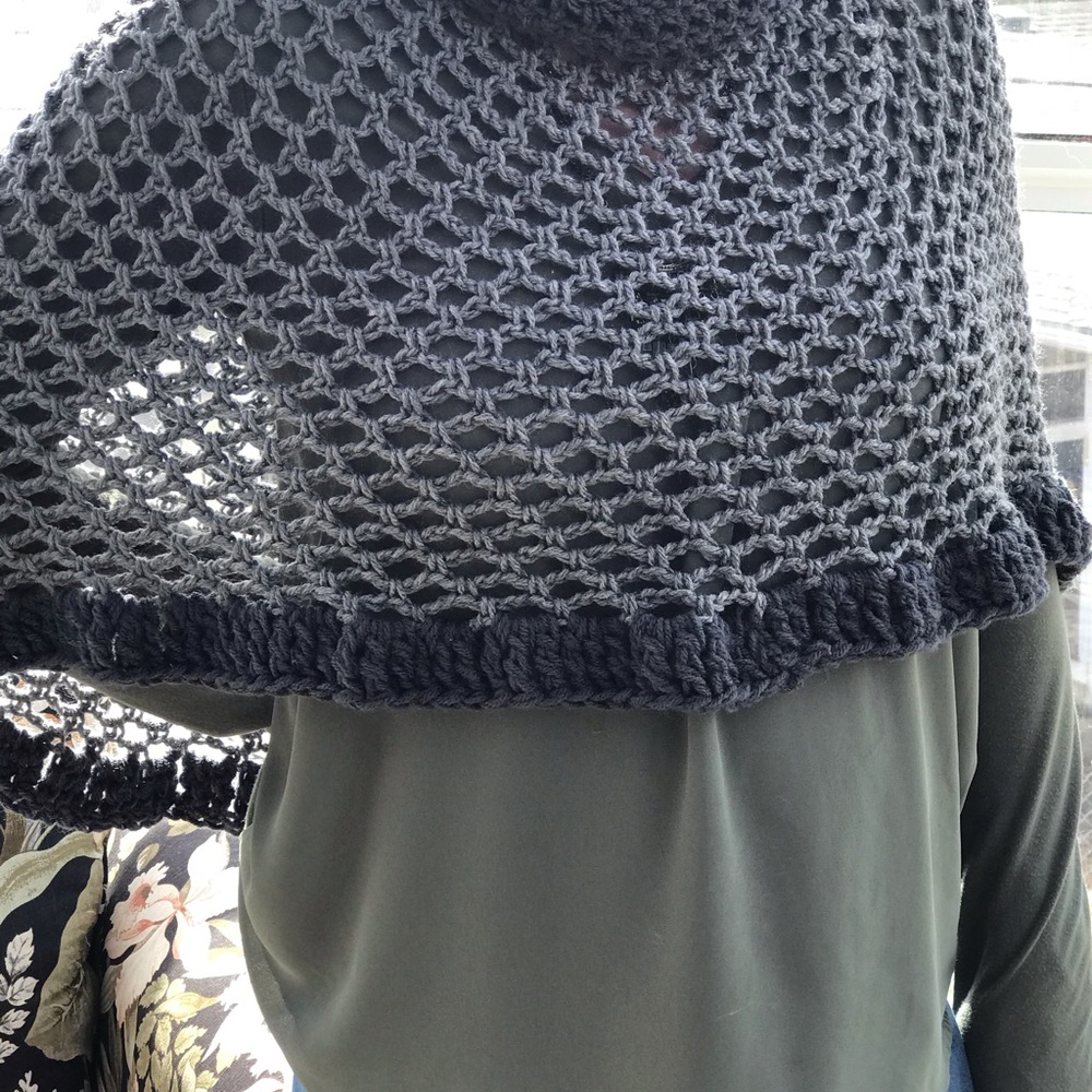 Gray Poncho by Capture Z